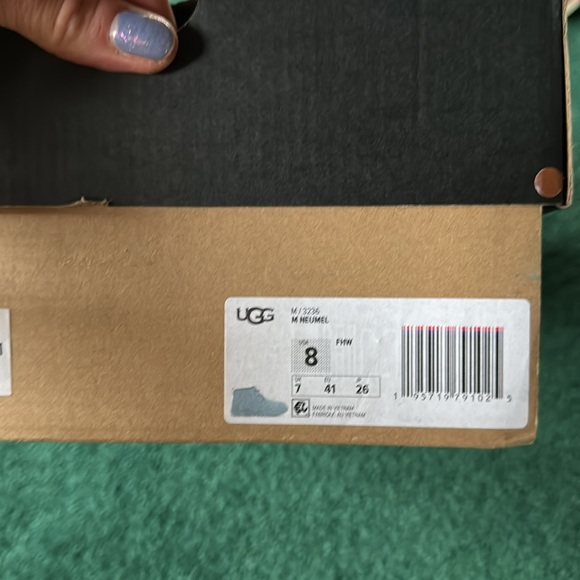 NEW 41 UGG Neumel Suede Wool Shearling Low Chukka Ankle Boots Style 3236 - Picture 7 of 9